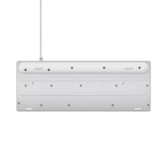 Teclado Trust GXT 833W Thado de membrana tenkeyless retroiluminado multicolor blanco