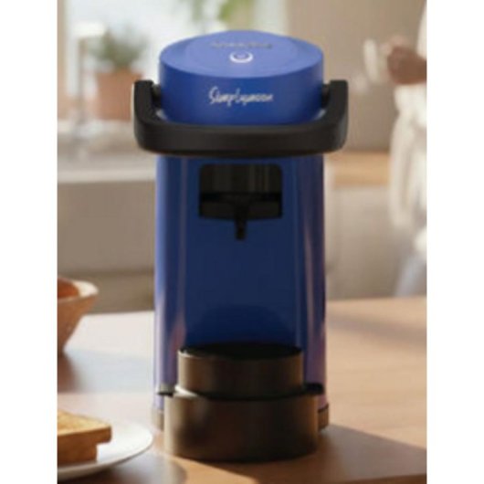 Cafetière à capsules Caffè Borbone Simplymoon 0,9L 15 Bars Noir Bleu Auto-stop