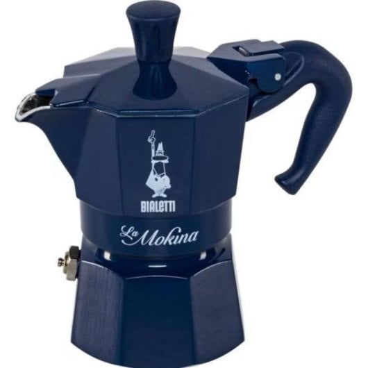 Cafetière italienne Bialetti La Mokina Bleu 0,04 L Aluminium Plastique 1 Tasse