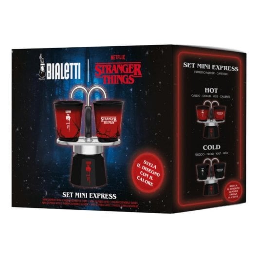 Cafetière italienne Bialetti 0005408 90 ml 2 Tasses Acier inoxydable Rouge/Noir