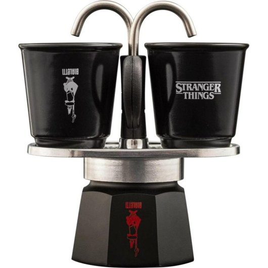 Cafetière italienne Bialetti 0005408 90 ml 2 Tasses Acier inoxydable Rouge/Noir