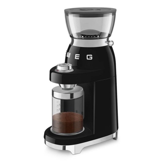 Moinho de café Smeg CGF03BLEU 240 g fresa cónica inox preto