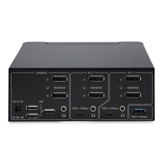 Switch KVM StarTech DisplayPort 1.4 2 Ports 2 Moniteurs 8K 60Hz USB 10Gbps