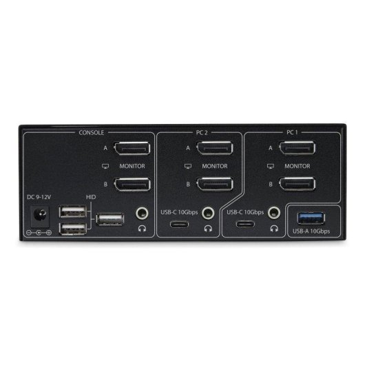 Switch KVM StarTech DisplayPort 1.4 2 Ports 2 Moniteurs 8K 60Hz USB 10Gbps