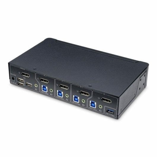 Interruptor KVM Startech DisplayPort 4 Puertos 4K 60Hz USB Audio Rack