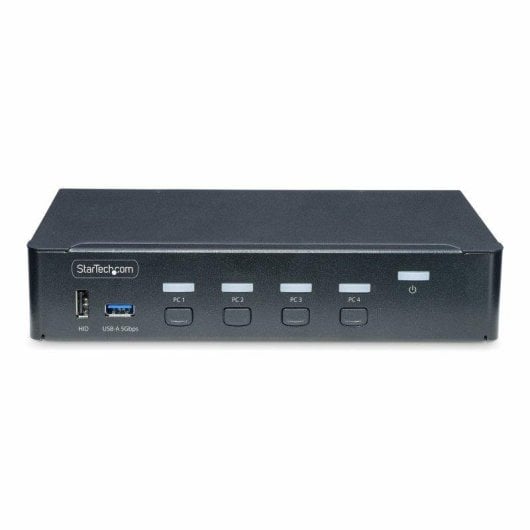 Interruptor KVM Startech DisplayPort 4 Puertos 4K 60Hz USB Audio Rack