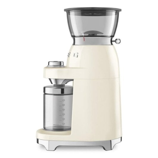 Moinho de café Smeg CGF03CREU creme fresa cónica 240 g inox
