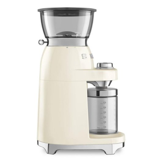 Moinho de café Smeg CGF03CREU creme fresa cónica 240 g inox