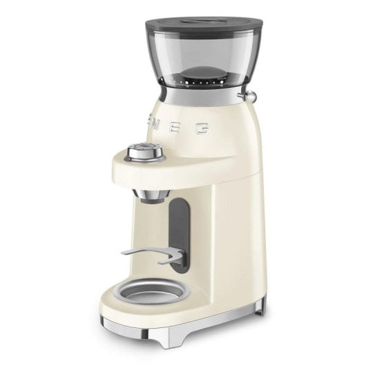 Moinho de café Smeg CGF03CREU creme fresa cónica 240 g inox