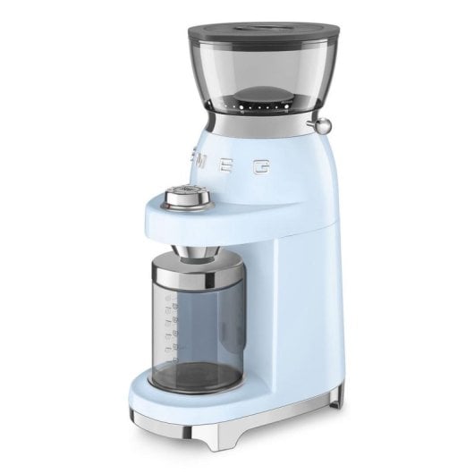 Kaffeemühle Smeg CGF03PBEU blau pastell 240 g Kegelmahlwerk Edelstahl