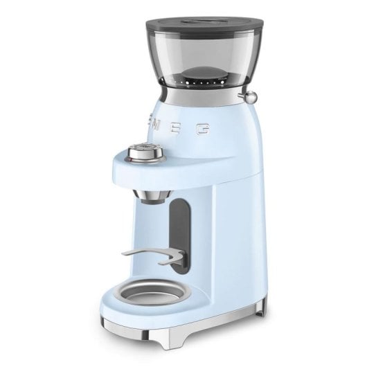 Kaffeemühle Smeg CGF03PBEU blau pastell 240 g Kegelmahlwerk Edelstahl
