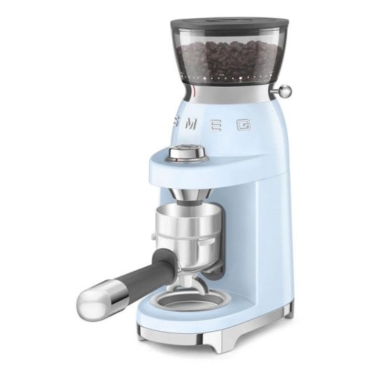 Kaffeemühle Smeg CGF03PBEU blau pastell 240 g Kegelmahlwerk Edelstahl