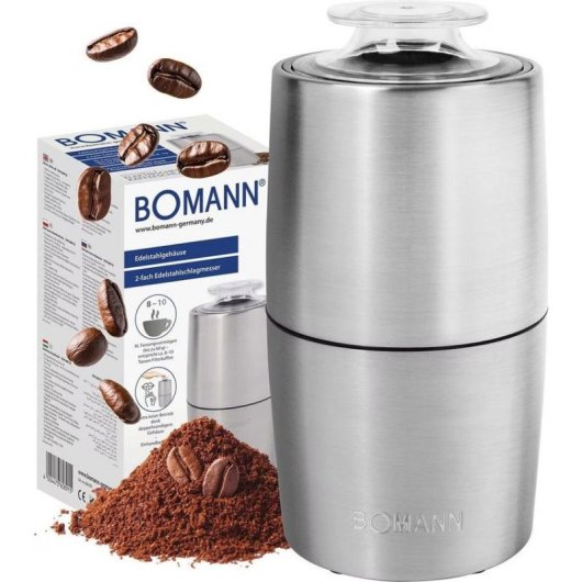 Moinho de café Bomann KSW 6089 CB Inox 60 g 150 W