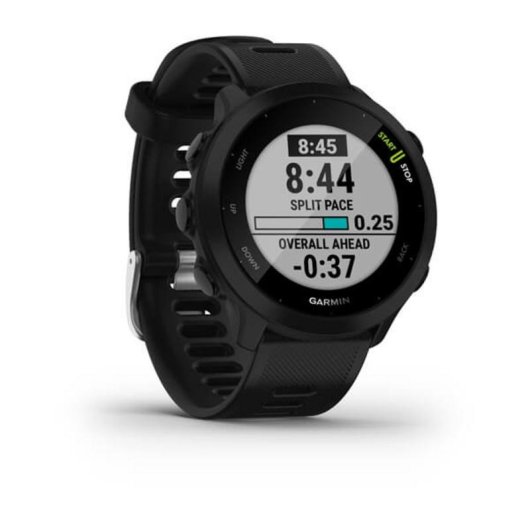 Garmin Forerunner 55 Bluetooth GPS 42mm MIP Preto Resistente Água 5ATM Pulsómetro Sono
