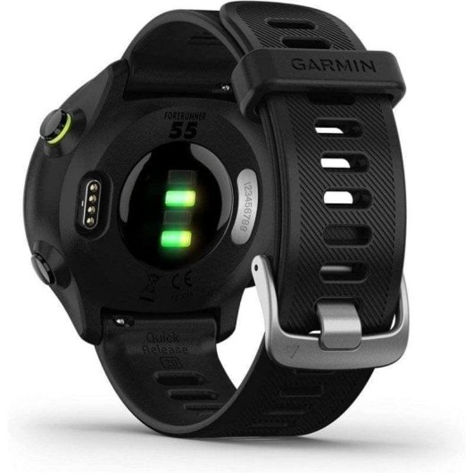 Garmin Forerunner 55 Bluetooth GPS 42mm MIP Preto Resistente Água 5ATM Pulsómetro Sono