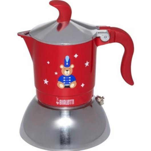 Cafetière italienne Bialetti 6651 0,10 L Rouge Induction 2 Tasses