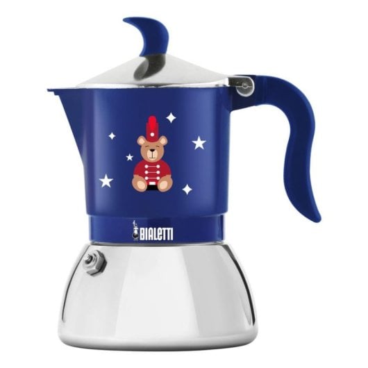 Cafetière italienne Bialetti 0006649 0,47L 2 Tasses Induction Bleu Rouge