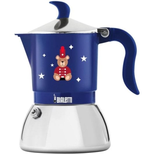 Cafetière italienne Bialetti 0006649 0,47L 2 Tasses Induction Bleu Rouge