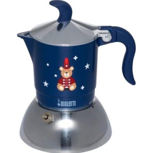 Cafetière italienne Bialetti 0006649 0,47L 2 Tasses Induction Bleu Rouge