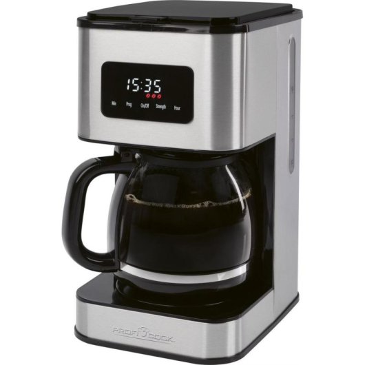 Cafetera de Goteo ProfiCook PC-KA 1299 1,5L 14 Tazas Acero Inoxidable LED Antigoteo