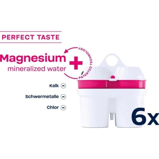 Cartouche filtrante BWT 125681749 rechargeable magnésium pack 6