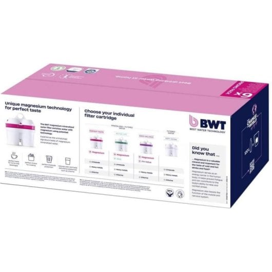 Cartouche filtrante BWT 125681749 rechargeable magnésium pack 6