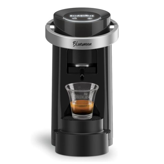 Cafetière à capsules Caffè Borbone Bluemoon 0,9L 15 Bars Touch Noir Chrome