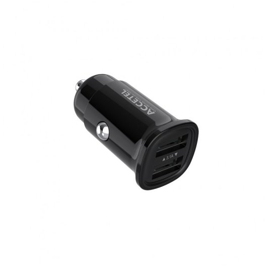 Accetel CC530B Cargador de Coche 3.1A Dual USB Negro