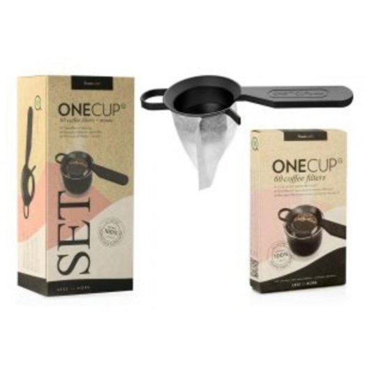 Filtro de cafe Finum 4004060420941 suporte preto 60 unidades