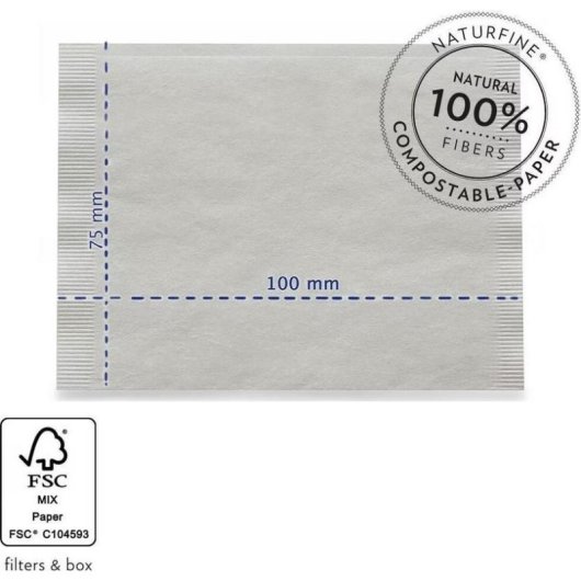 Filtro de cafe Finum 4004060420941 suporte preto 60 unidades