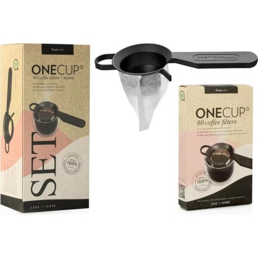 Filtro de cafe Finum 4004060420941 suporte preto 60 unidades