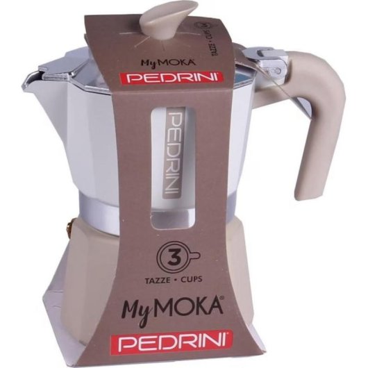 Cafetière italienne Pedrini 02CF168 Aluminium 3 Tasses Multicolore