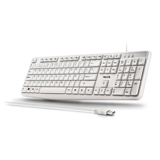 Teclado NGS Heritage USB de membrana multimedia resistente a salpicaduras