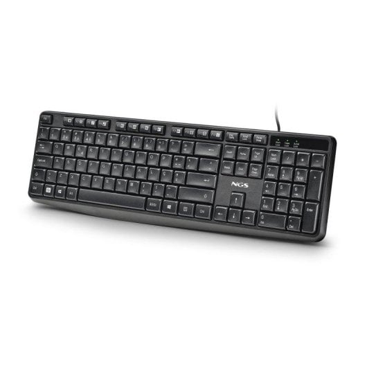 Teclado NGS Funkyv4 de membrana portugués resistente a salpicaduras con accesos multimedia