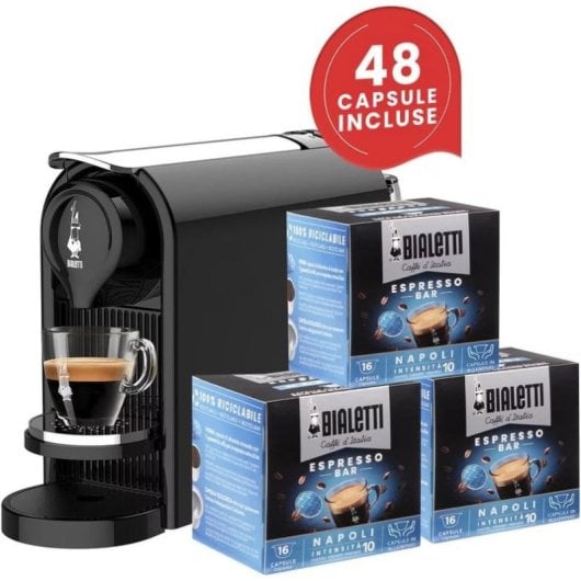 Cafetière à capsules Bialetti Gioia Plus 0,5L 20 Bars expulsion automatique