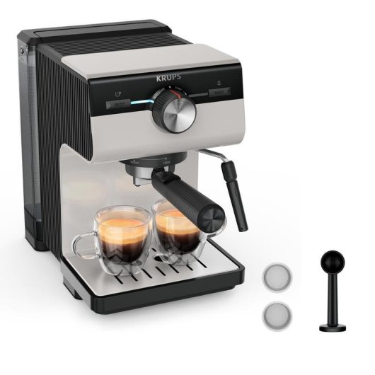 Caffettiera Espresso Krups Authentic XP381B 2L 15 bar con lancia vapore