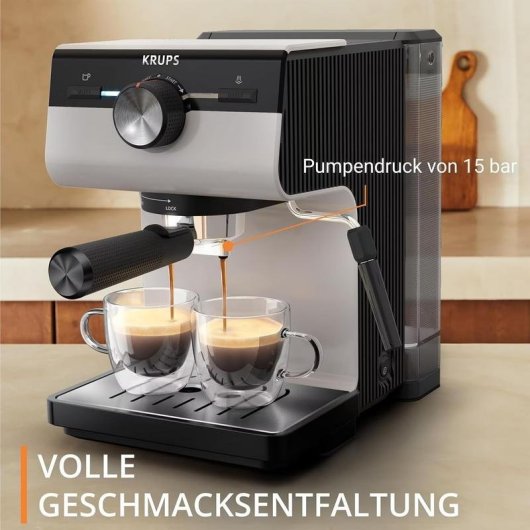Caffettiera Espresso Krups Authentic XP381B 2L 15 bar con lancia vapore