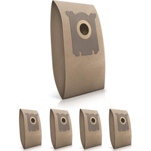 Sac pour aspirateur Philips Wessper WES1021 papier marron 5 pièces