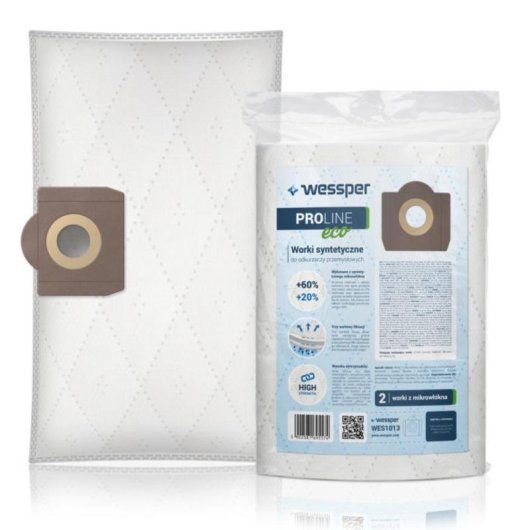 Saco aspirador Wessper PROLINE eco microfibra universal 2 unidades