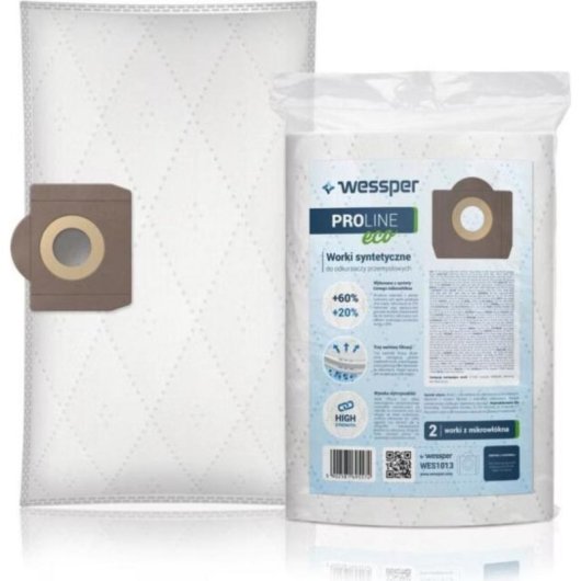 Saco aspirador Wessper PROLINE eco microfibra universal 2 unidades