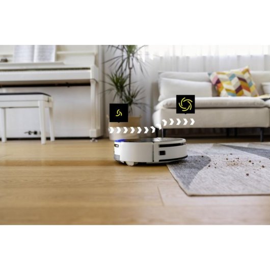 Saugroboter mit Wischfunktion Kärcher RVF 7 Comfort Mit Absaugstation Navigation LiDAR 13.000 Pa Kamera Sprachsteuerung