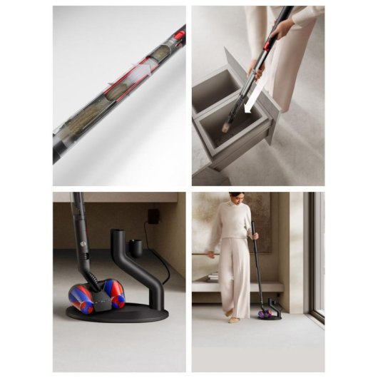 Aspirateur sans Fil Dyson PencilVac Fluffycones 55W 30min Anti-enchevêtrement 0,8L Noir