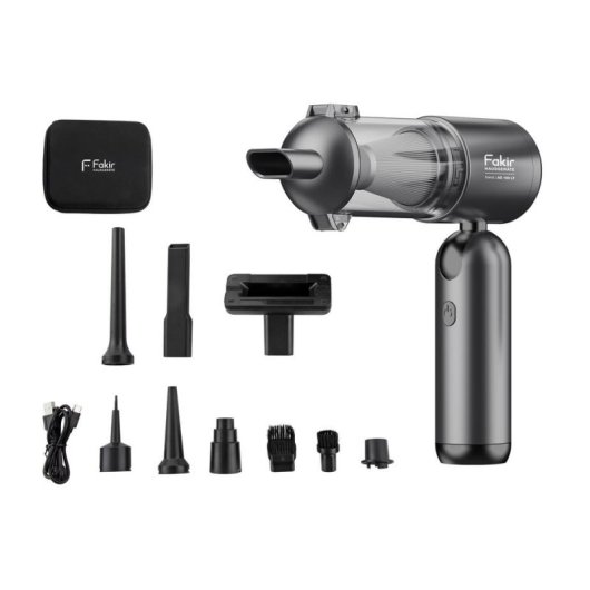 Aspirador de Mão Fakir AS 150 LT 120W 35min Filtro EPA Acessórios