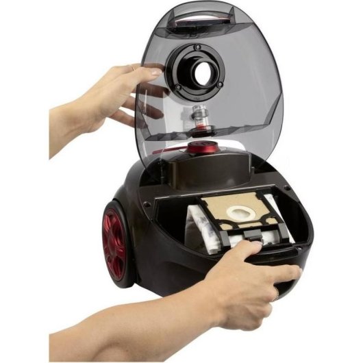 Aspirapolvere con Sacco ProfiCare PC-BS 3141 700W Filtro HEPA Capacita 4,5L Antracite Rosso