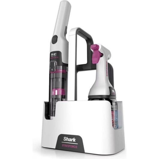 Aspirador de Mão sem Fio Shark HX100EUT 100W Seco e Húmido Filtro Lavável 0,14L Preto Rosa Branco