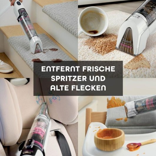 Aspirador de Mão sem Fio Shark HX100EUT 100W Seco e Húmido Filtro Lavável 0,14L Preto Rosa Branco