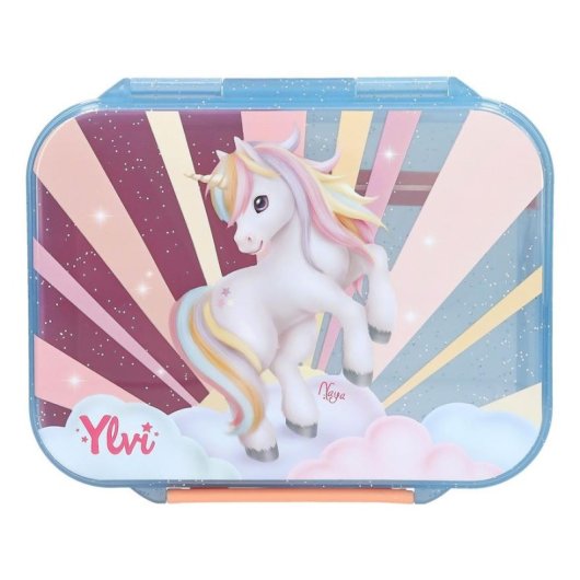 Fiambrera Ylvi & the Minimoomis 0414145 azul compartimentada polipropileno