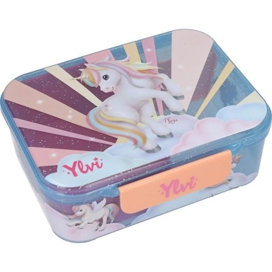 Fiambrera Ylvi & the Minimoomis 0414145 azul compartimentada polipropileno