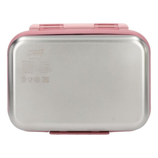 Fiambrera Princess Mimi 0414030 inox 1L rosa hermética infantil