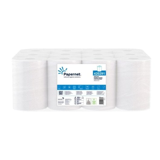 Toalla de papel Papernet 420291 2 capas 158 hojas celulosa blanca EU Ecolabel